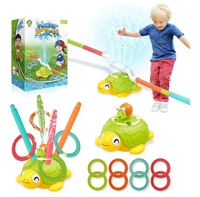 Turtle Water-Powered Sports Toy for Kids – Outdoor Summer Play with Rotating Water Spray,