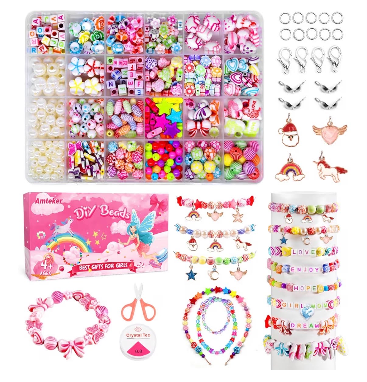 Bracelet Making Kits Gifts for Teenage Girls, Jewellery Making Kit