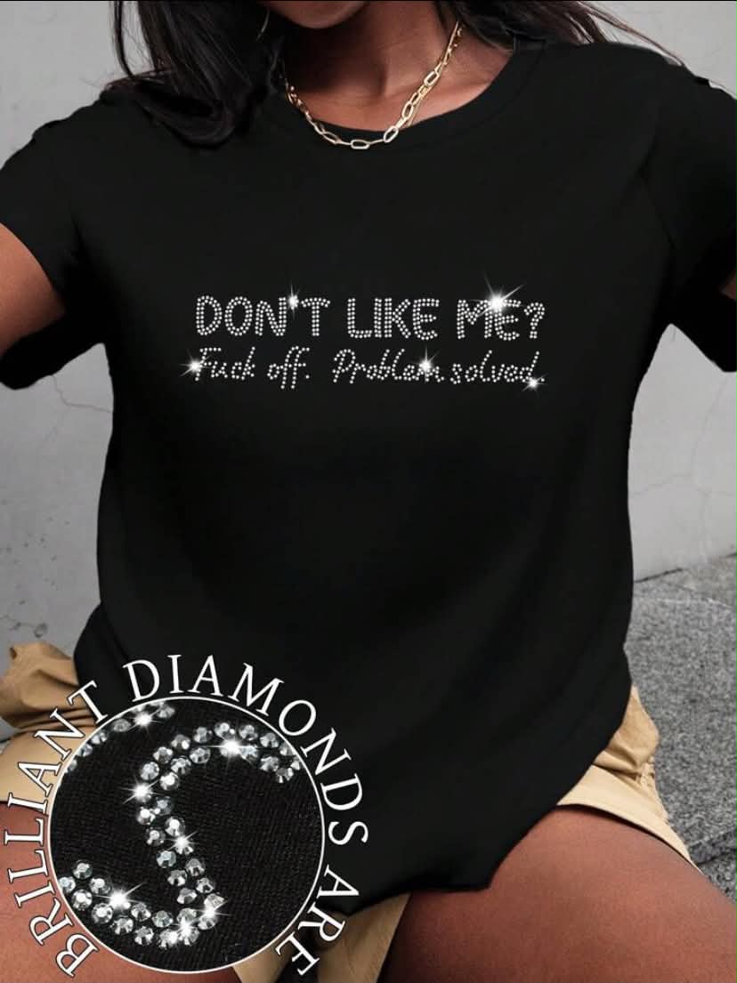 Plus Size Women's Letter 'be Kind' Crew Neck Casual Printed T-Shirt, Summer Graphic Tees Women Tops