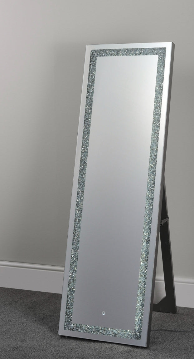 LED Crystal Effect Free Standing Mirror