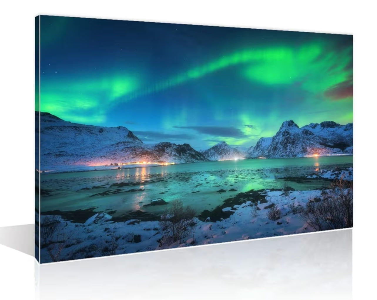 Green Northern Lights Wall Decorations