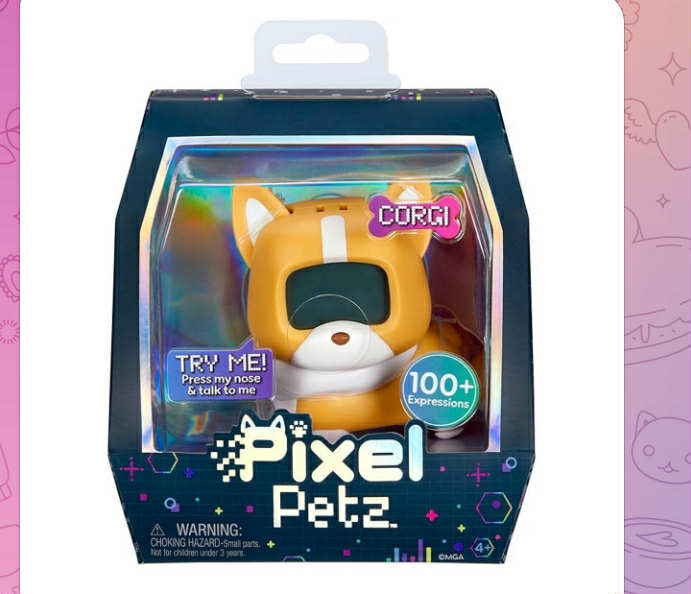 MGA Entertainment Pixel Petz - Corgi - Interactive Digital Pet Dog -