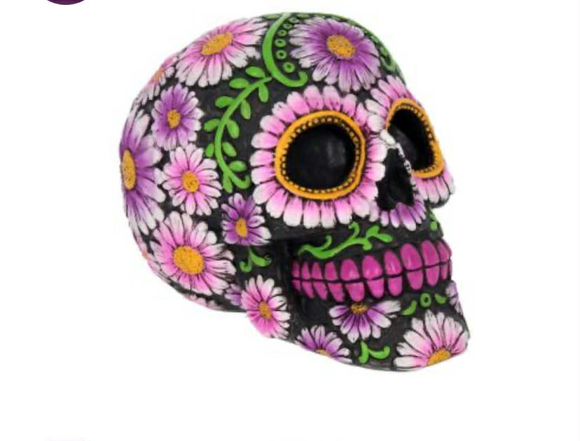 Sugar Petal Skull 14.5cm