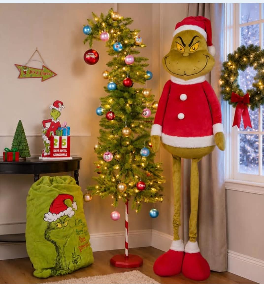 6ft Pull Up Grinch