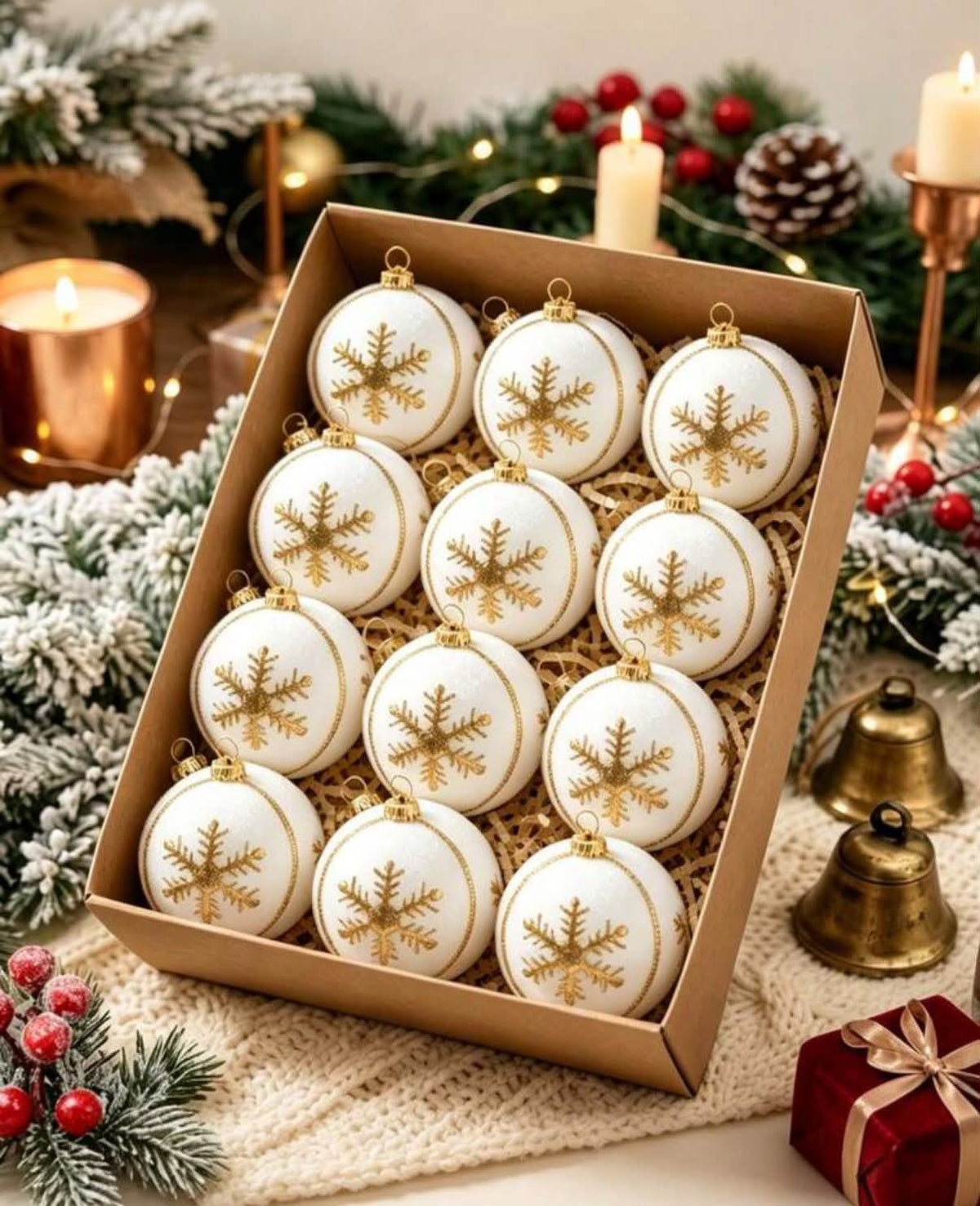 Star, deer or snowmen bobbles