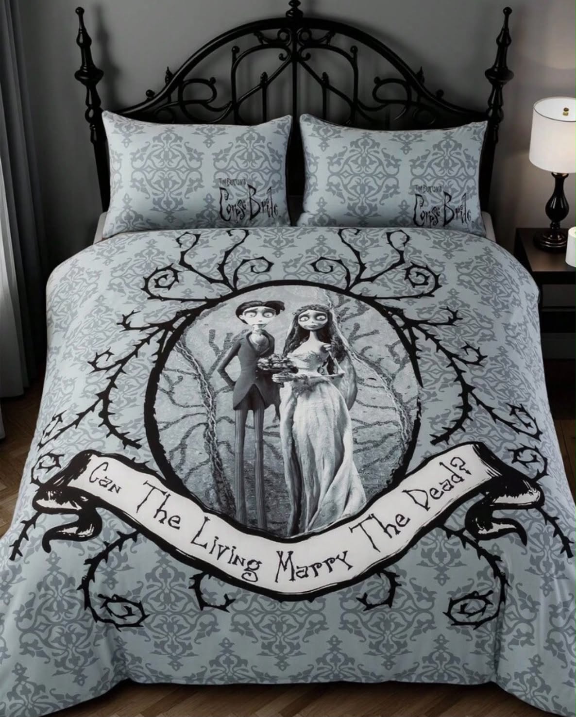 Skull Bedding & can the living marry the dead bedding