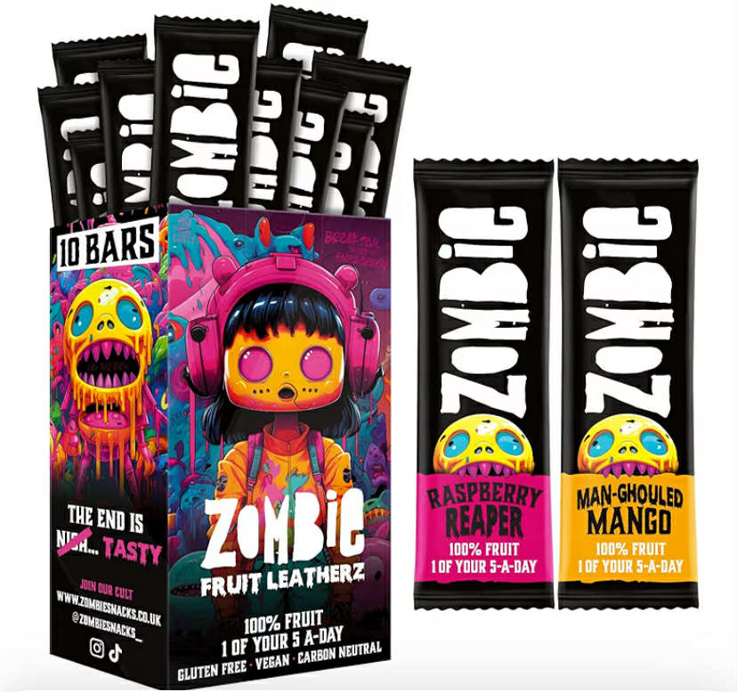 Zombie Fruit Bars, Raspberry & Mango