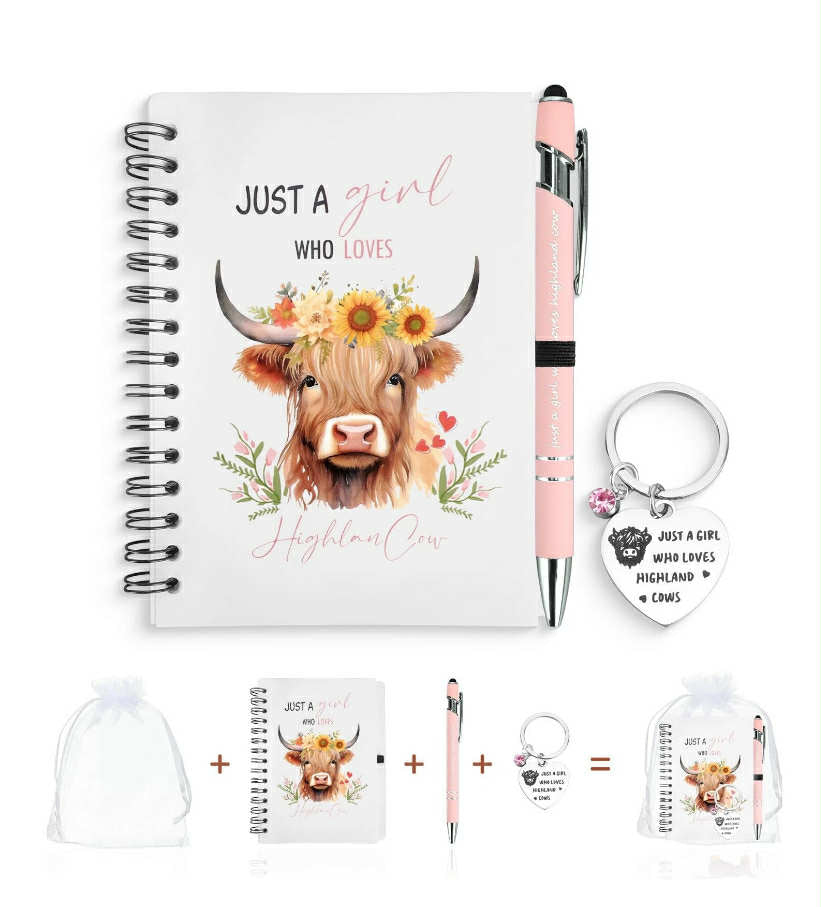 Highland Cow Gifts for Women – “Just a Girl Who Loves Highland Cows”
