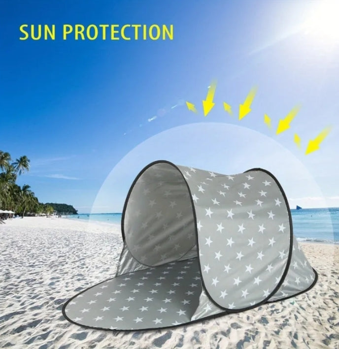 1 pc Camping Tent New Non-Waterproof Pop Up Sturdy UV Protection Tent for Beach Sunshade