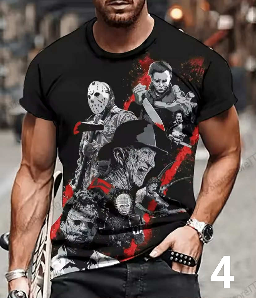 Halloween Michael Myers 3D Print T-shirt