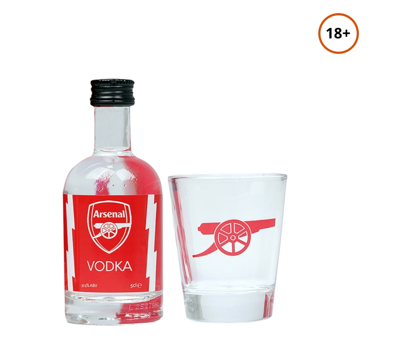 Arsenal FC Vodka Shot & Glasses Set