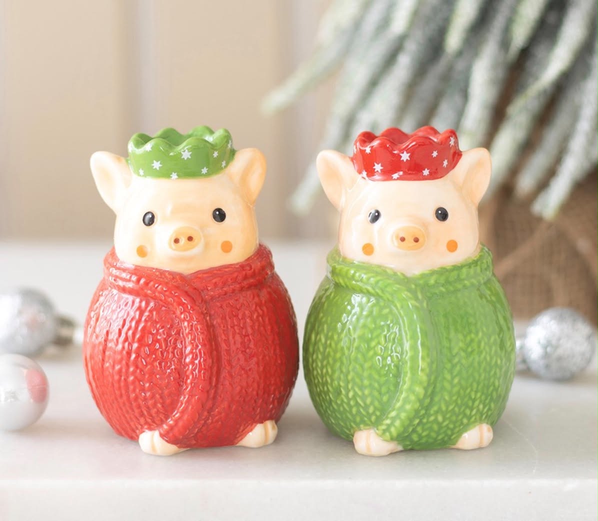 PIGS IN BLANKETS SALT AND PEPPER SHAKERS