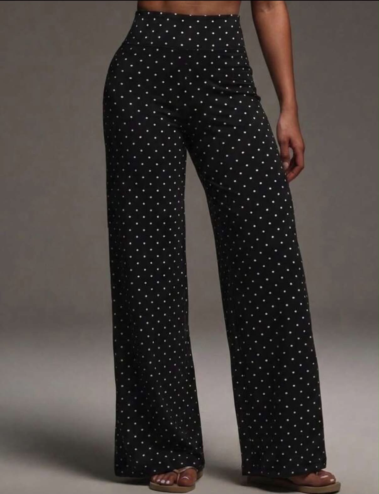 Summer Polka Dot Print High Waist Butt Lifting Yoga Casual Outdoor Pants Sports