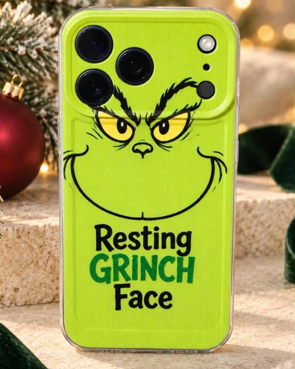 The Grinch The Christmas Phone Case, TPU Cute Cartoon Graphic Protective Cover