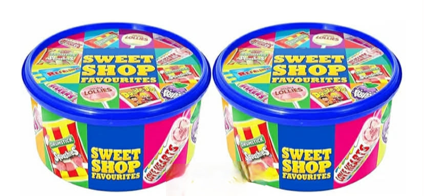Sweet Shop Favourites Tub - 650g (Pack of 2)