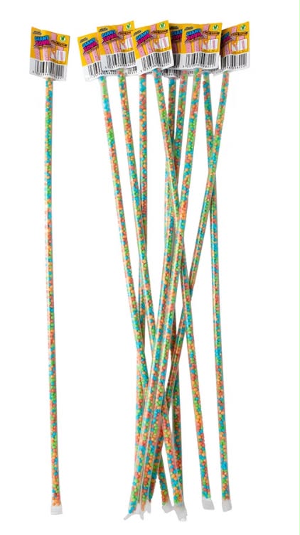 Crazy Candy Factory Giant Sour Candy Straws 12g x 10