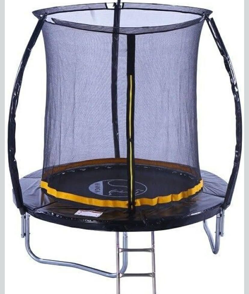 Kanga Trampoline Outdoor Round Inc Safety Enclosure Net, Ladder & Anchor Kit (Curved Shape) 6ft