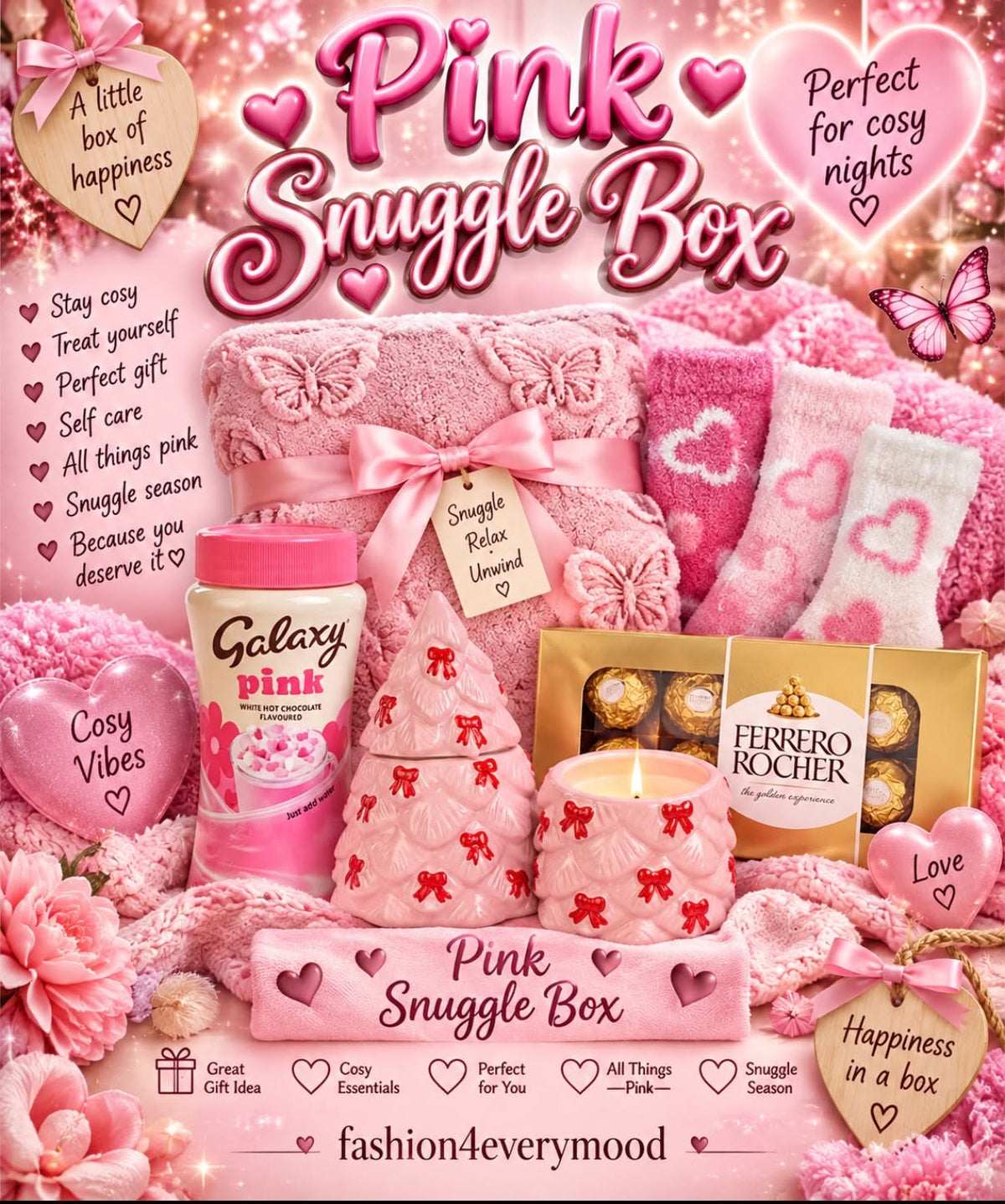 Snuggle box all pink items