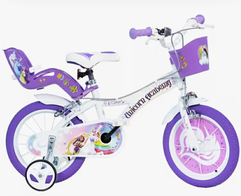 Dino Unicorn Academy 14 Inch Bicycle