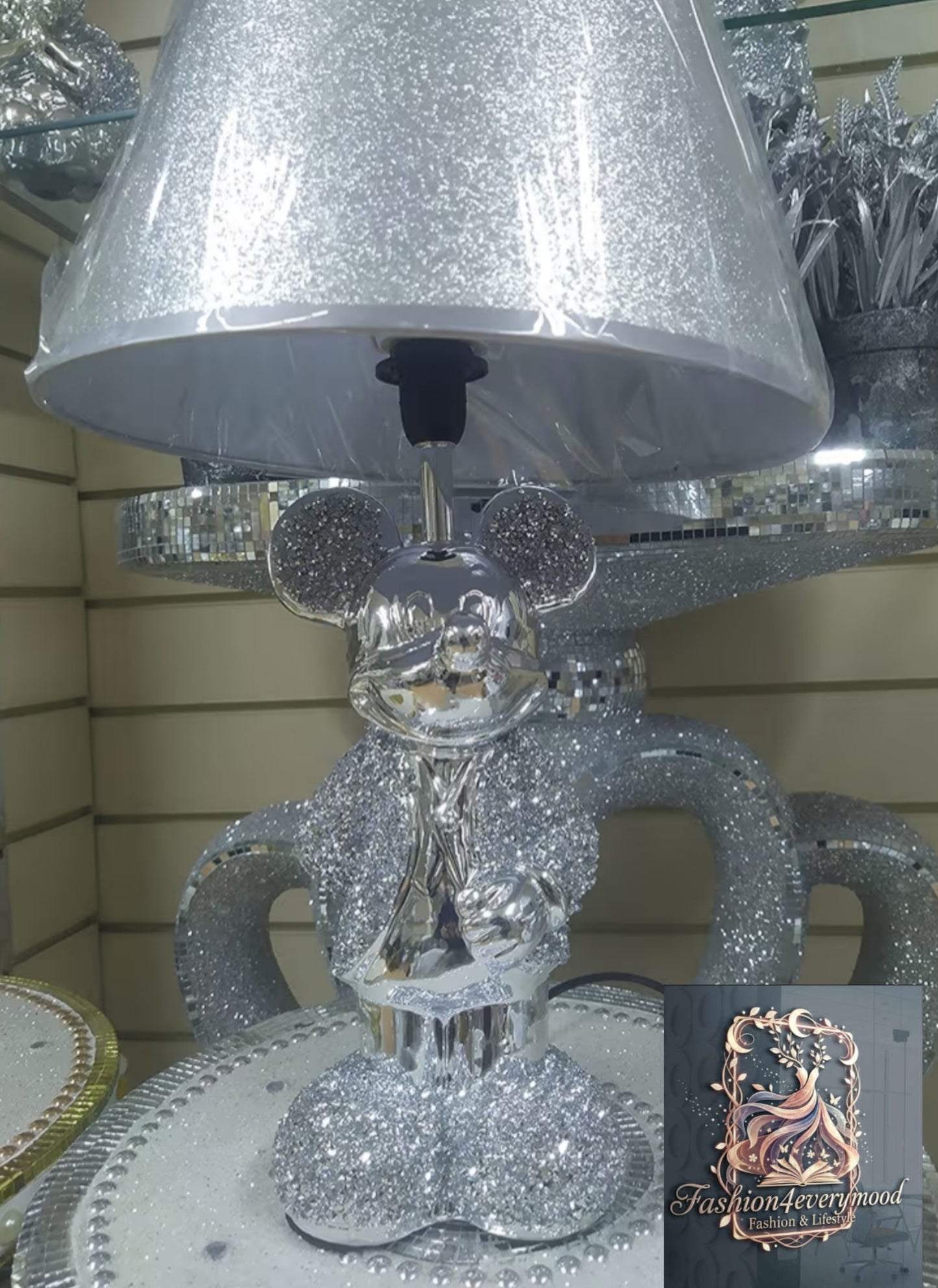 Mickey Mouse Crystal Table Lamp Shade