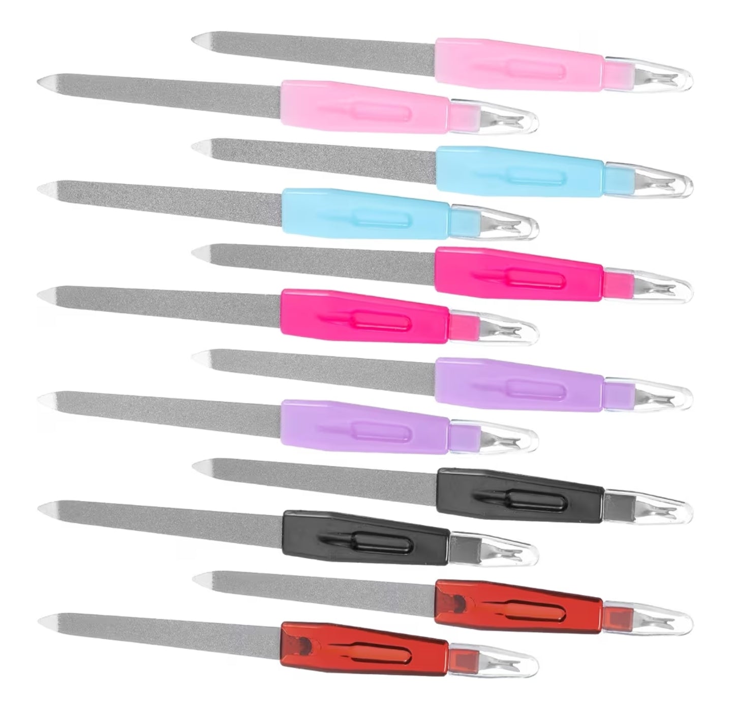 12 Pcs Metal Nail File Set,