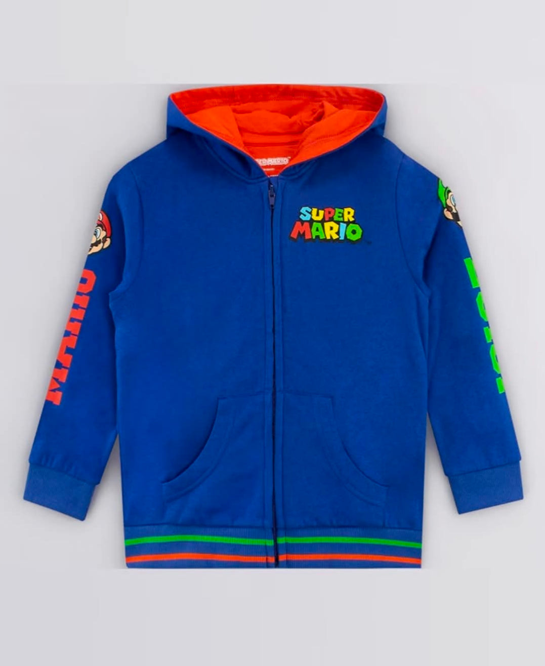 Super Mario Hoodie Boys' Hoodies Luigi Zip Up Hoody Jumper for Kids