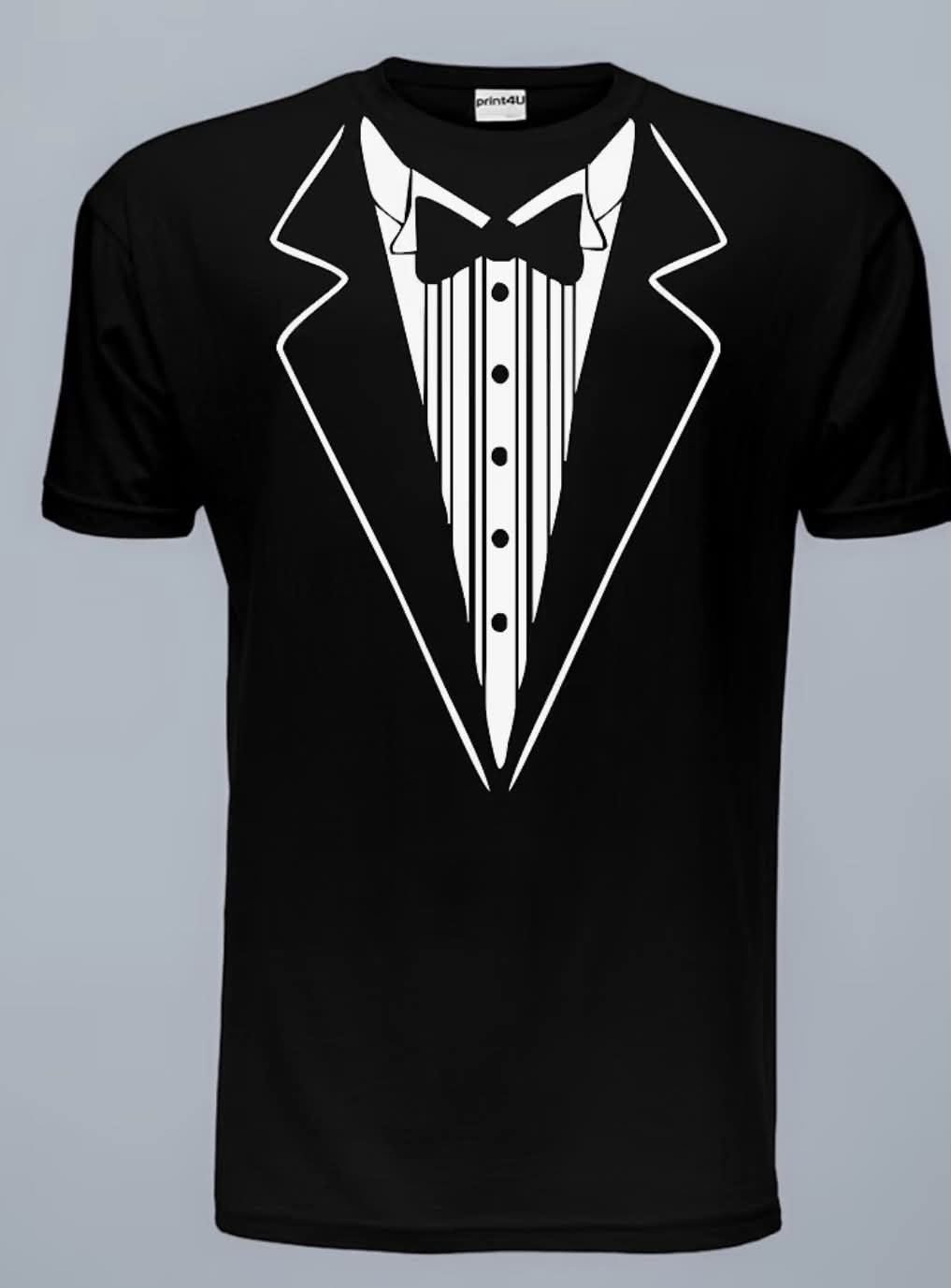 Men’s Tuxedo Print T-Shirt