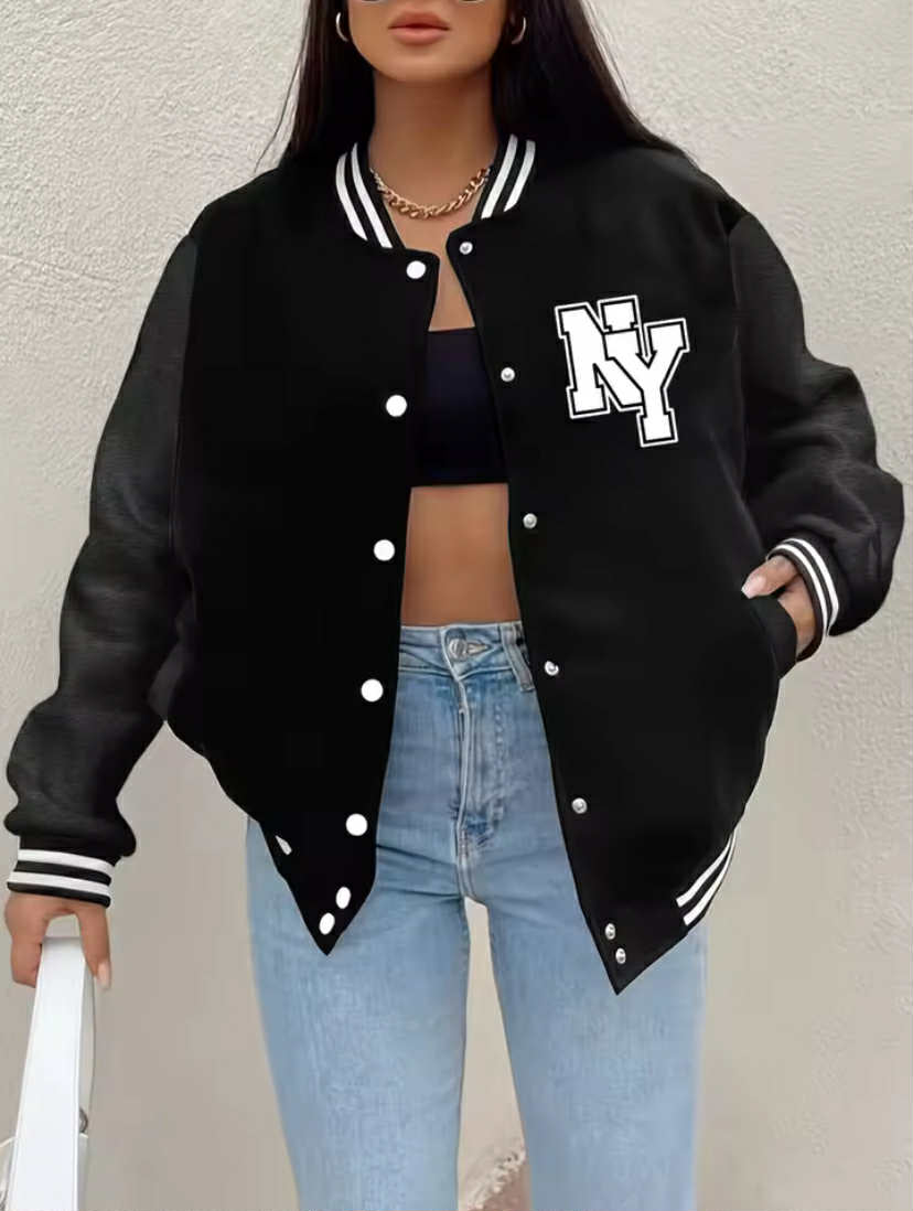 New York Letter Printing Coat