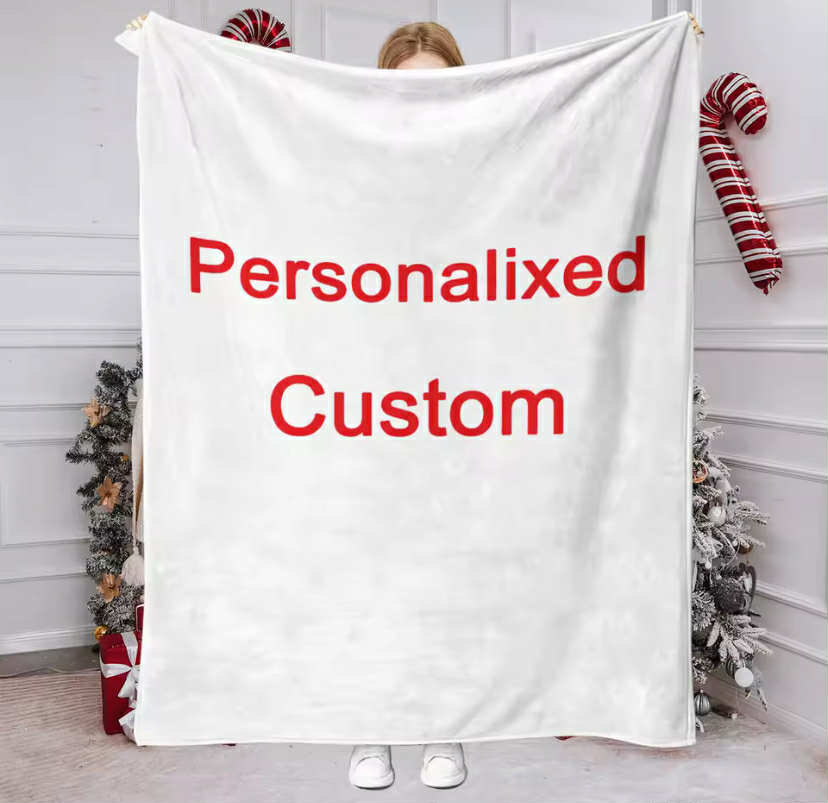 1 Piece of Customized Personalized Blanket Upload Pictures DIY Flannel Blanket