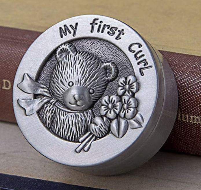 A Set of European-Style Metal Fetal Hair Teeth Storage Box for And, Deciduous Tooth Box, Single Commemorative Box, Collection And Preservation Box