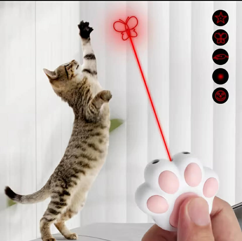 Funny Laser Pet Toys Rechargeable 5 Adjustable Patterns for Pet Dog Cats