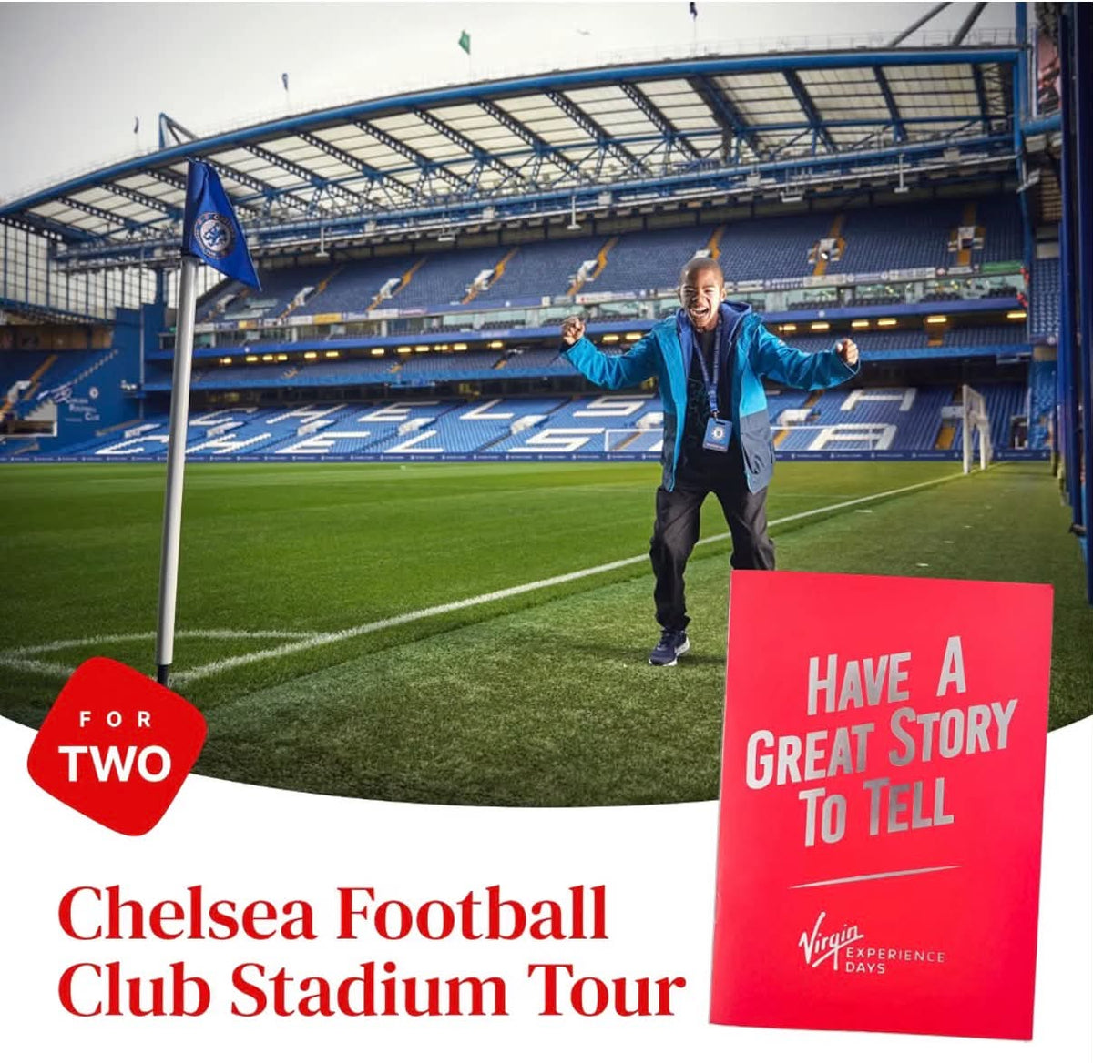 Chelsea Stadium Tour for Two – Behind the Scenes Football & Rugby Stadium Experience Including Dressing Rooms, Players’ Tunnel, Dugouts & Stadium Museums