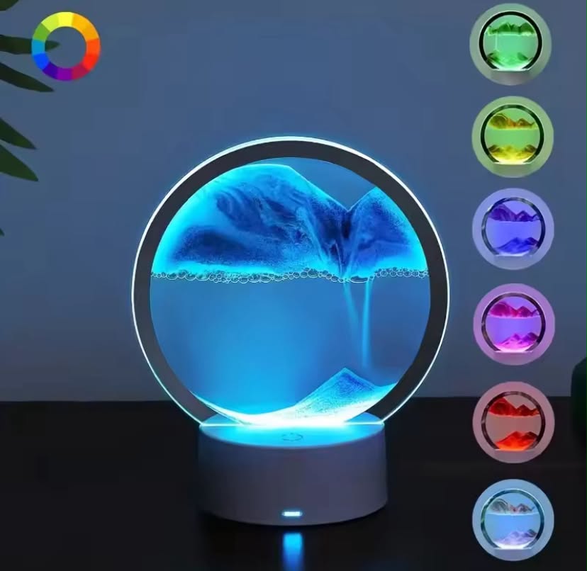3D Dynamic Hourglass Night Light