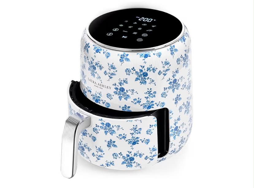 Laura Ashley 4.5L 9-in-1 Digital Air Fryer with Rapid Air Technology Low Oil Cooking with Energy Saving 1500W Air Fryers Non-Stick, Easy to Clean Airfryer with Smart Touch Control & LED Display