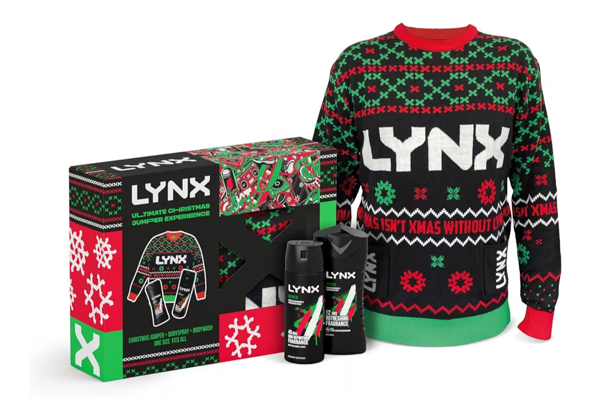Lynx Ultimate Christmas Jumper Gift Set 2 piece with a Shower Gel and Deodorant