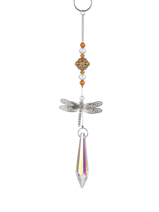 Dragonfly Crystal Prism Suncatcher