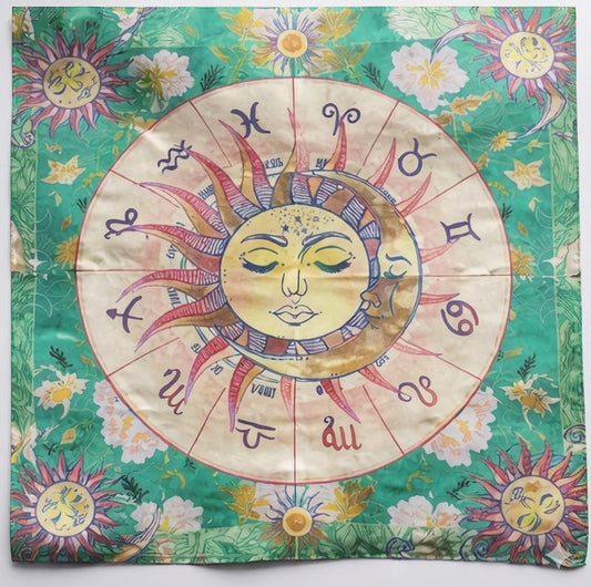 Bohemian Celestial Sun & Moon Zodiac Cloth