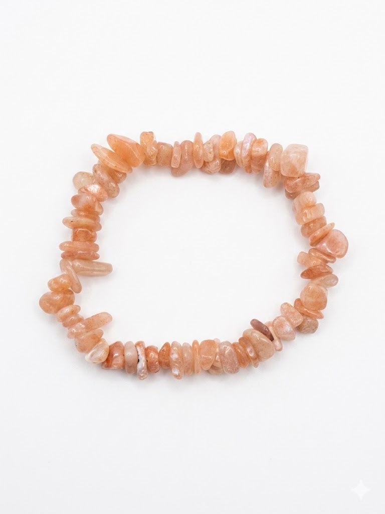 Real Crystal Chip Stretch Bracelet