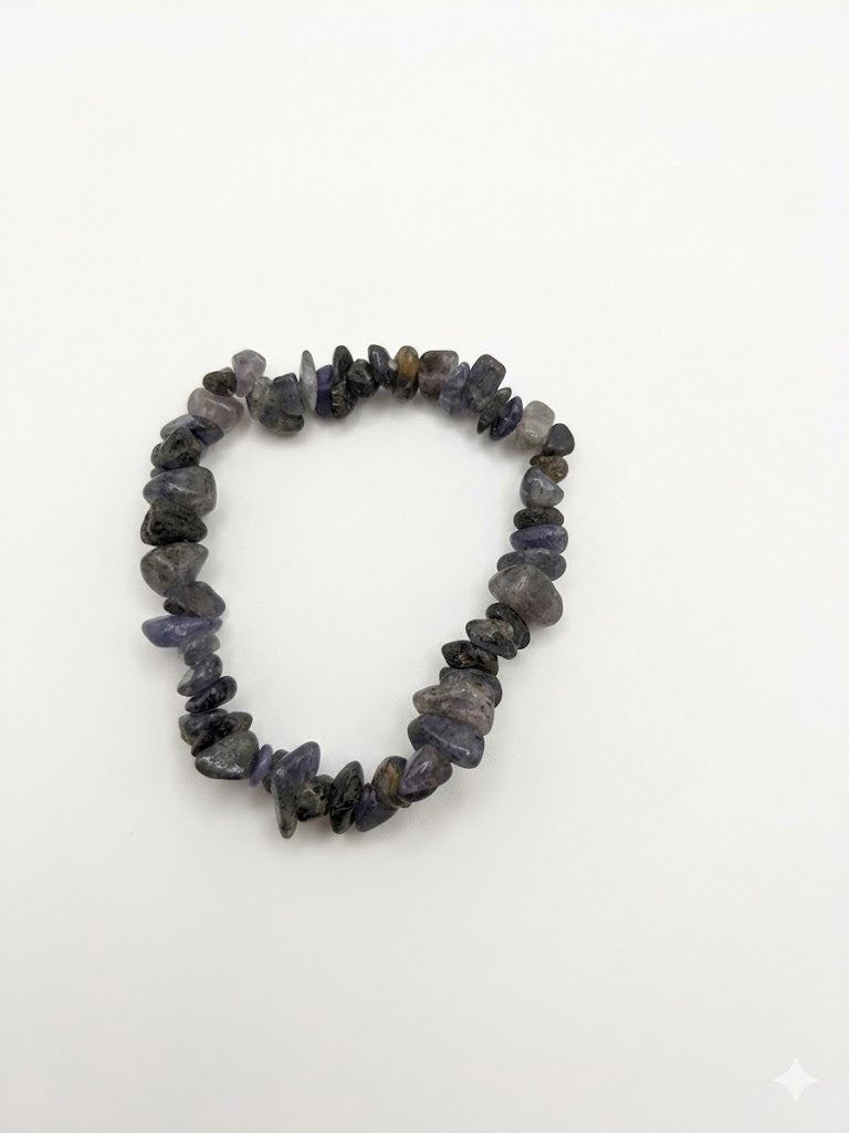 Real Crystal Chip Stretch Bracelet