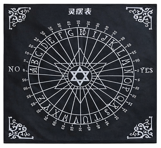 Occult Pendulum Dowsing & Spirit Communication Altar Cloth