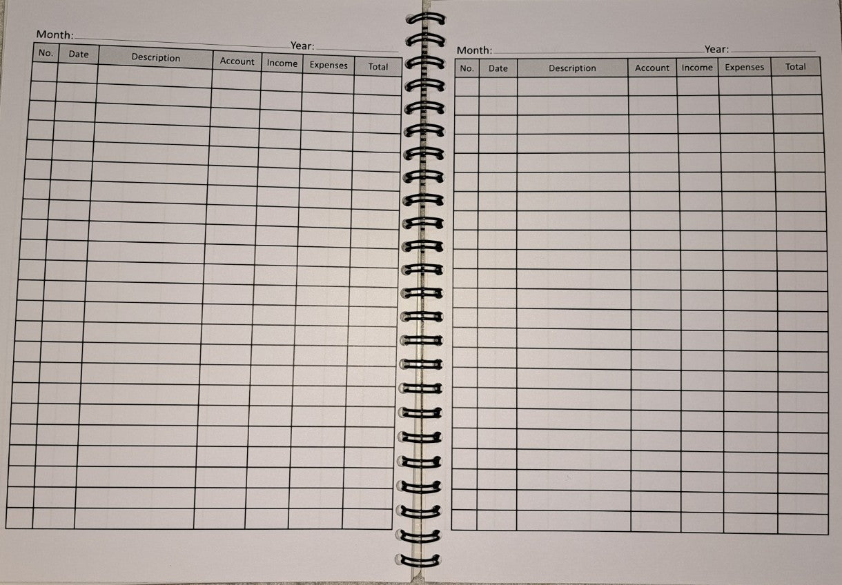 Leopard Print Income & Expenditure Ledger