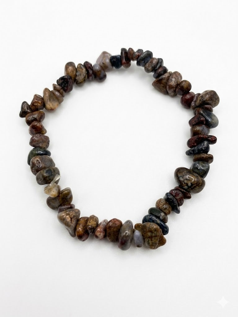 Real Crystal Chip Stretch Bracelet