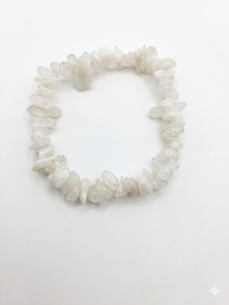 Real Crystal Chip Stretch Bracelet