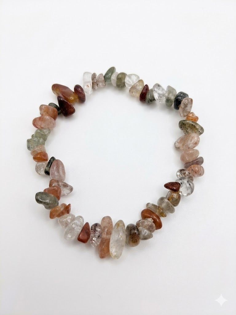 Real Crystal Chip Stretch Bracelet