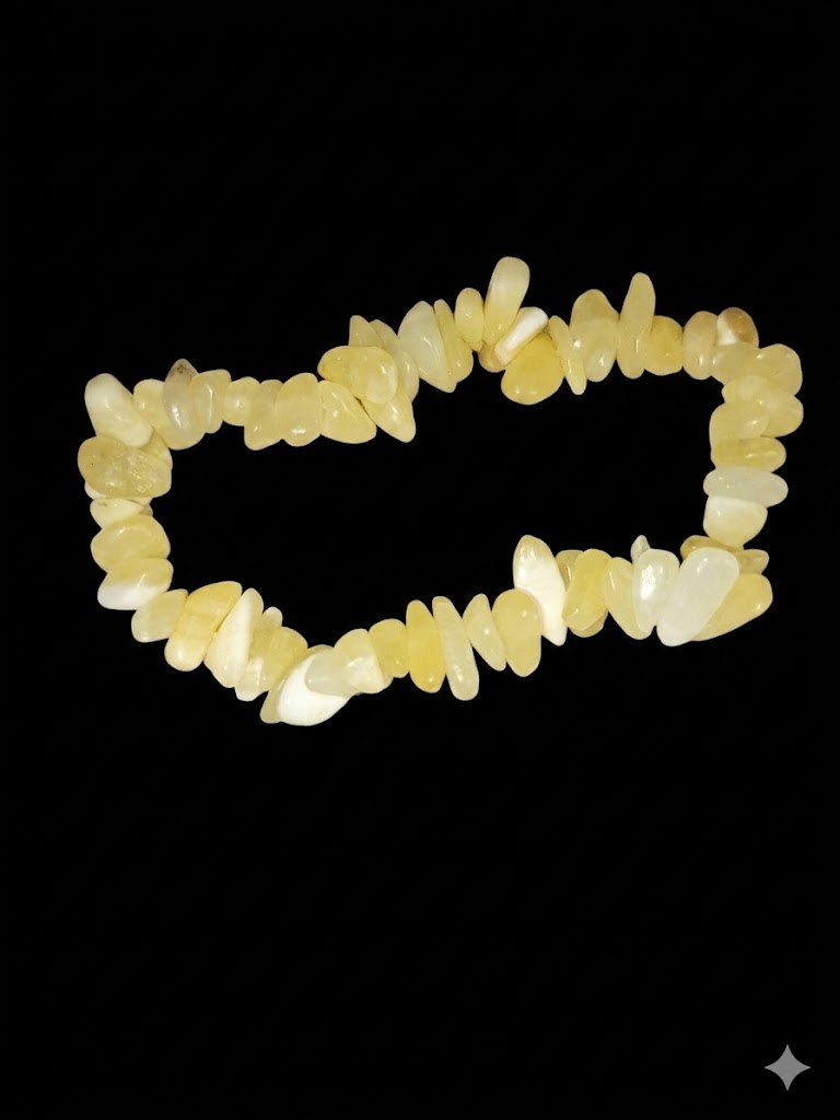 Real Crystal Chip Stretch Bracelet