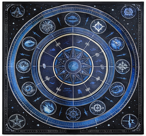Grand Constellation Star Chart Altar Cloth