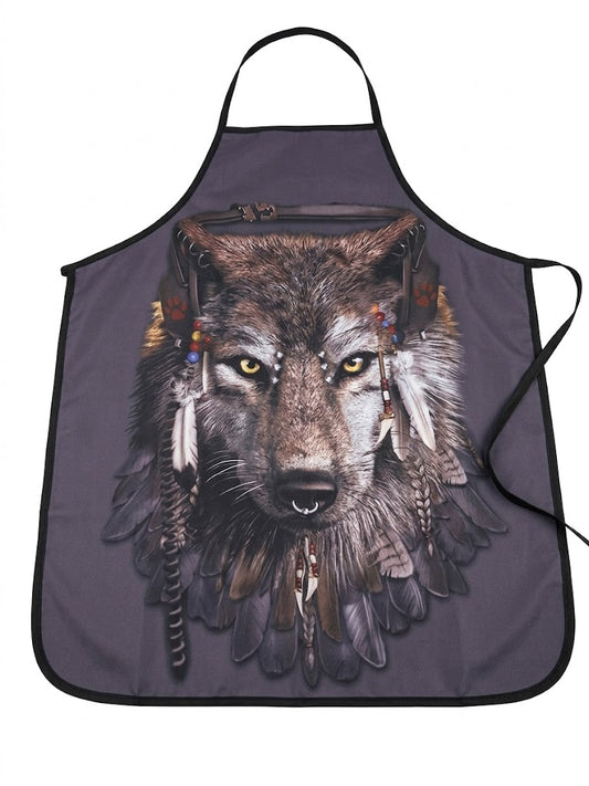 Adorned Wolf Chef's Apron
