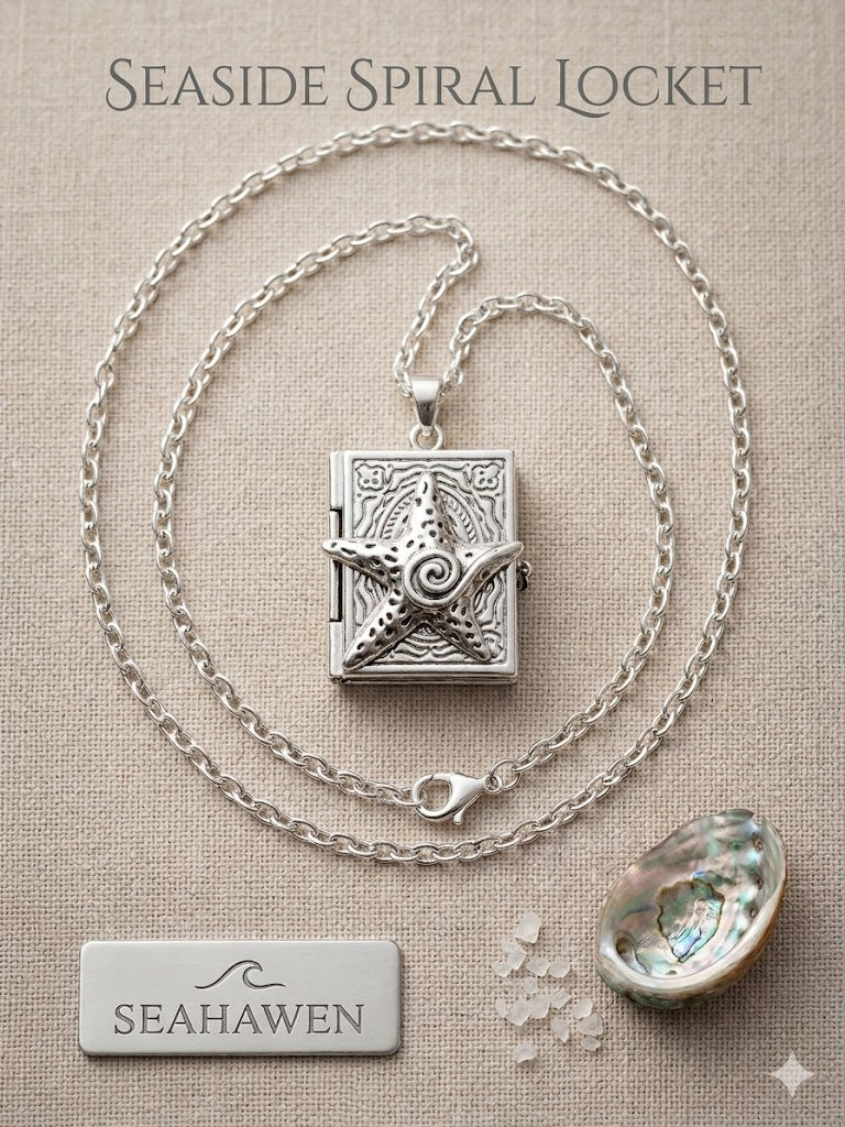 Silver Gothic Book Locket Necklace