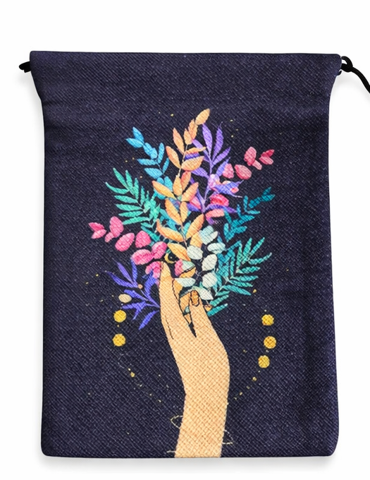 Celestial Bouquet Drawstring Pouch