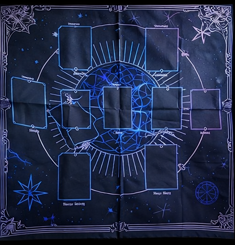 Cosmic 10-Card Tarot Spread Altar Cloth